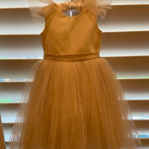 Beautiful champagne colored toddler dress - 2T.